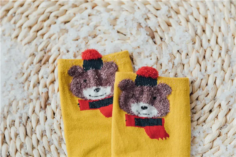 KingDeng Зима Женщина Рождественские Носки Для Девочек Мультфильм Лодыжки Kawaii Harajuku Эстетическая Новинка Симпатичные Носки Корейский Стиль Женщины