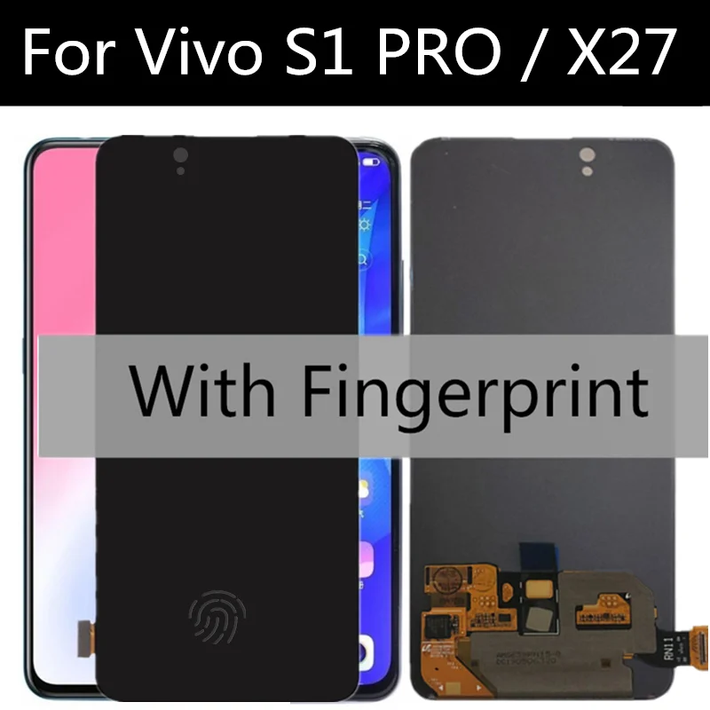 6 39 ''AMOLED для Vivo S1 PRO V1832 LCD дисплей кодирующий преобразователь сенсорного экрана