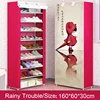 Simple Combination Shoe Cabinet Nonwoven Fabric Storage Shoes Rack Folding Dust-proof Shoe Closet Home Dorm Organizer for Shoes 4