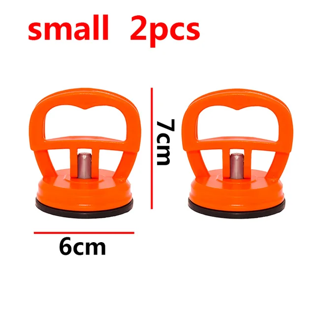 Car Repair Tool Body Repair Tool Suction Cup Remove Dents Puller Repair Car For Dents Kit Inspection Products Diagnostic Tools Orange 2pcs