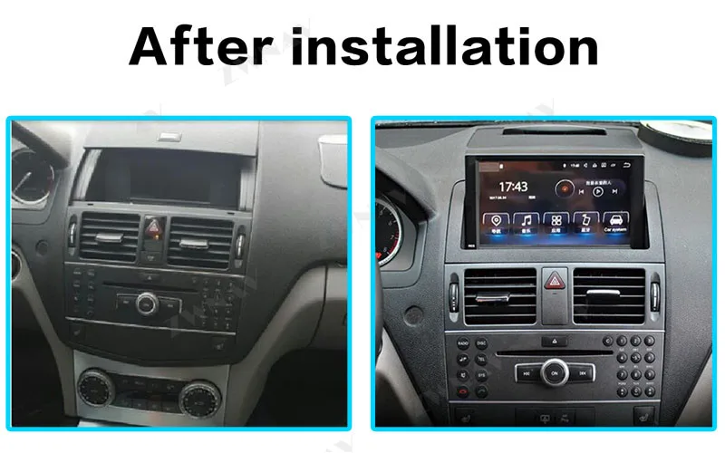 Автомобильный dvd GPS навигатор Android для Mercedes Benz C Class W204 C200 2007-2014 Радио Стерео Аудио