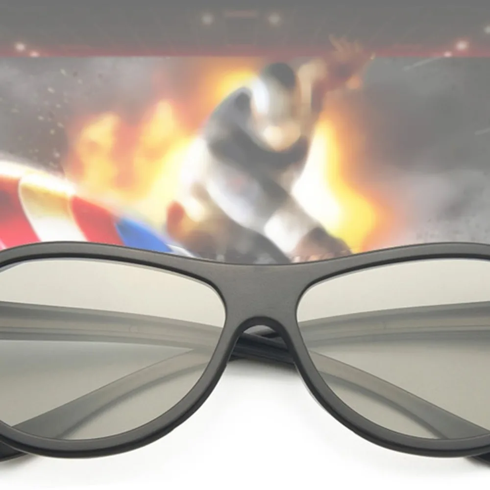 Circular Polarizing Passive Woman Man 3D Movie Glasses For 3D TV Cinemas High Quality Fashion