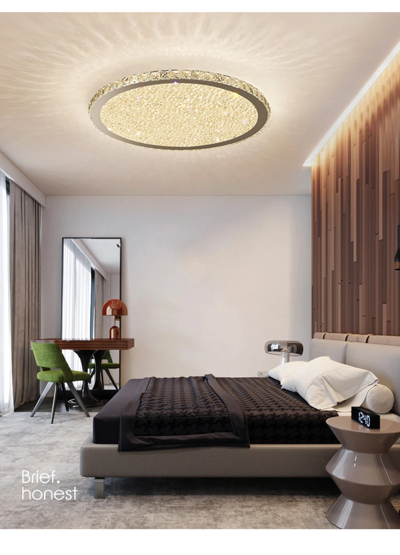 Современные K9 хрустальные светодиодный Потолочные светильники смешанные хрустальные домашние потолочные светильники для гостиной, спальни, кухни