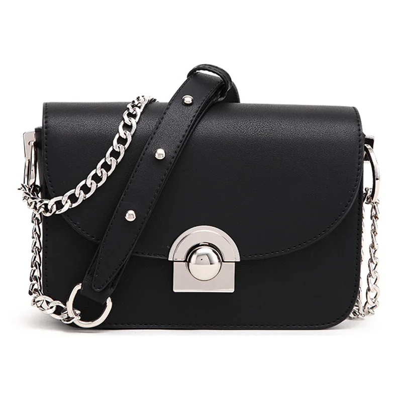 Сумка кросс-боди Женская маленькая с цепочками Роскошный дизайнерский саквояж