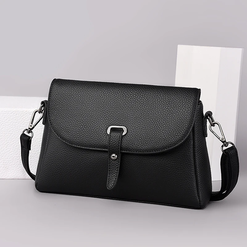 Hoge kwaliteit lederen handtassen damestassen merk vrouwelijke crossbody ontwerper natuurlijke koeienhuid vrouw schoudertas_voghion.com