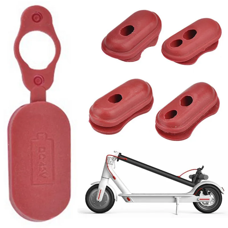 Electric Scooter Waterproof Durable Red Charge Port Cover Rubber For Xiaomi M365 