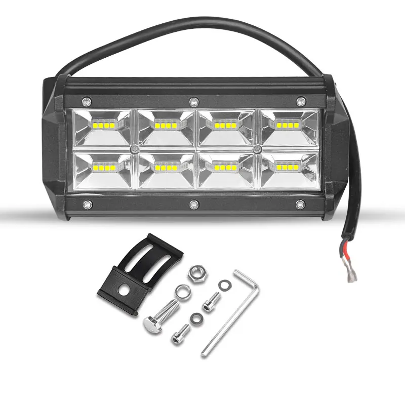 

DERI 7 inch wide flood beam led work light led light bar for Driving Offroad fishing fog lights barra led car accessories