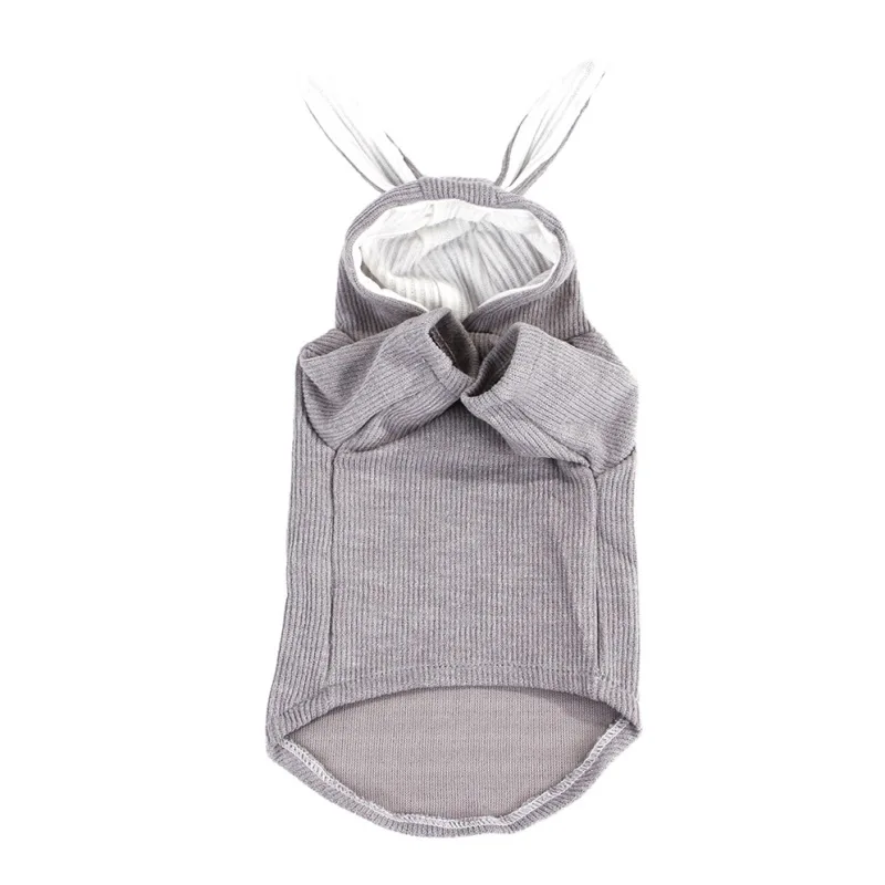 Cute Pet Unisex Costume Cat Kitten Puppy Dogs Hoodies With Cute Rabbit Ears Spring Autumn