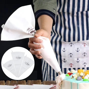 

Pastry Bags Disposable Cake Decoration Kitchen Icing Food Preparation Bags Cup Cake Piping Tools For Baking