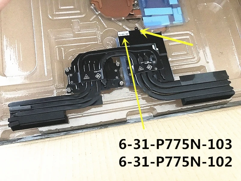 Вентилятор радиатора охлаждения для ноутбука CPU/GPU Clevo P775DM P775DM2 P775DM3 P775TM X711 6 31 P775N 2A2