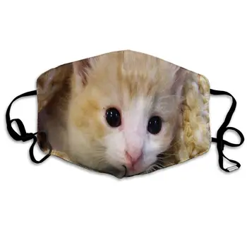 

Warm Kitten Dust Masks Reusable Cotton Breathable for Outdoor Cycling Face Earloop Masks Dust Pollen Allergens Masks