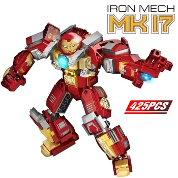 

2020 New Marvel Iron Man Building Blocks Super Heroes Avengers Figures Iron Man Hulk Buster Bricks Model Toys