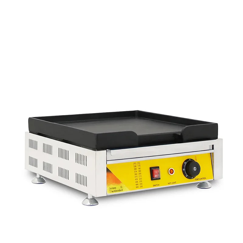 Electric Grill Commercial Griddles Stainless Steel Flat Pan Pancake