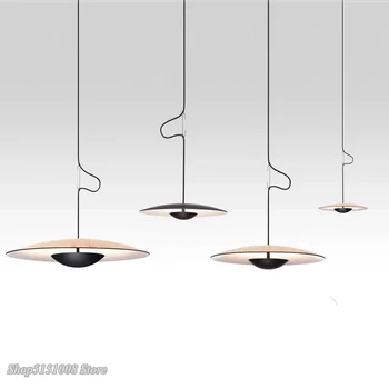 

Modern Samurai Hats UFO Pendant Lights Italian Designer Nordic Hanging Lamps for Living Room Dining Room Kitchen Saucer Fixtures