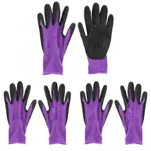 3 пары Противоскользящих защитных нитриловых резиновых рабочих перчаток, защита для рук для автомастерской