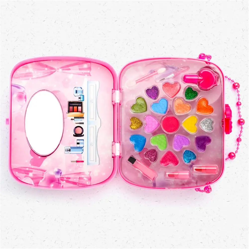 Детский набор для макияжа игрушки, для чемодана туалетный косметика для девочек игрушка Пластик Красота безопасности ролевые игры для детей девушки макияж игры подарки
