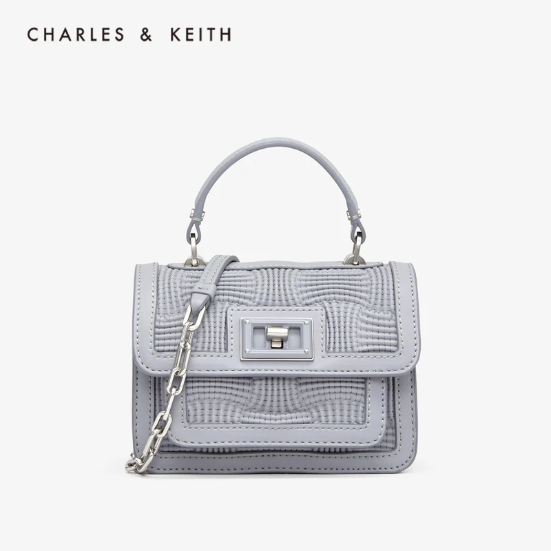 CHARLES＆KEITH Новинка на Весну 2020г. CK2-50270344 Женская модная сумка через плечо с Откидной
