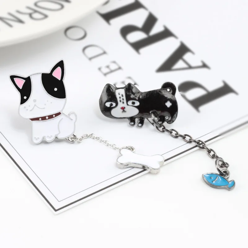 Корейский стиль сплава масло капля брошь планета набор серии корсаж анти-экспозиции брошь Собака Кости булавка для воротника костюма новые продукты