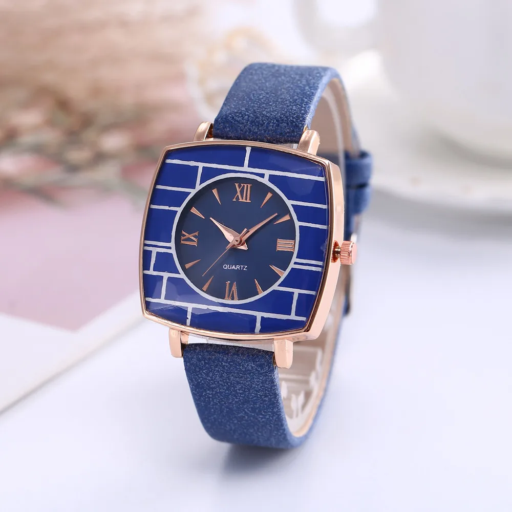 

Fashion 2020 Quartz Watch Woman's High-end Blue Glass Life Waterproof Distinguished Women Wristwatch Clock Gift High Quality#8