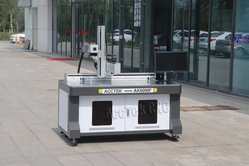 Acctek Low cost laser marking for sale high quality cnc fiber laser marking machine price AK6090F
