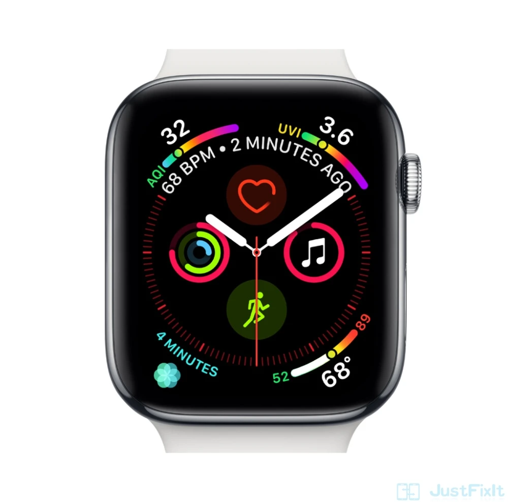 Apple Watch Series 4 LTE 44Mm SportBand Smart Watch 2 Sensor Detak Jantung  EKG Jatuh Mendeteksi Aktivitas Mengikuti Latihan untuk iPhone|Jam Tangan  pintar| - AliExpress