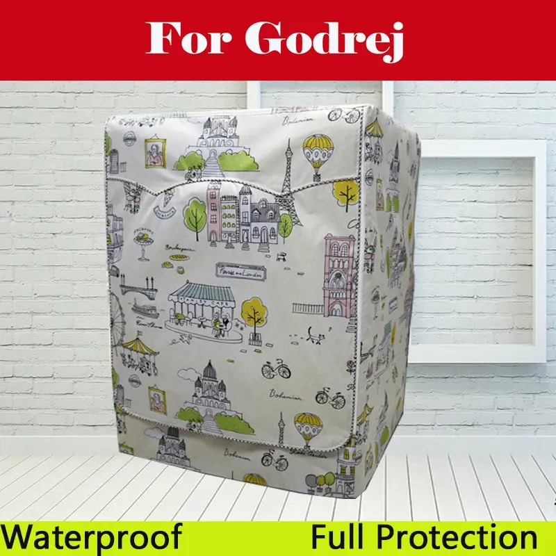 

Wash Machine Cover Waterproof Case Home Roller Dust-Proof Cover For Godrej GWS 720 CT GWF 650 FC WS 820 PDL GWS 7002