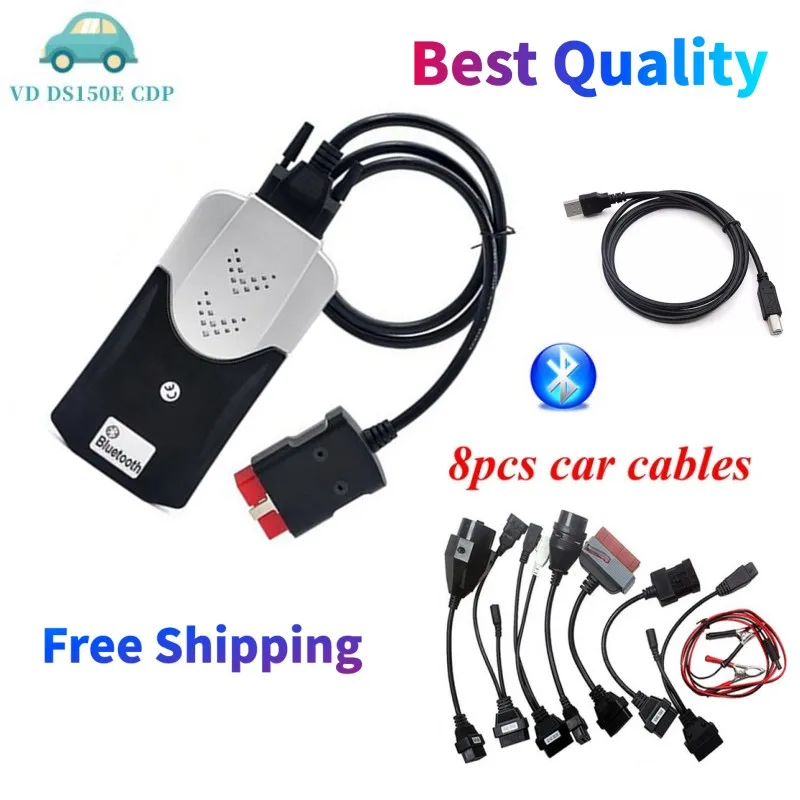 Сканер obd2 vci для vd tcs cdp pro plus диагностический инструмент автомобиля