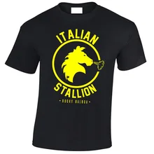 Итальянский жеребец Мужская футболка Рокки Бальбоа боксерский спортивный топ нарядное платье