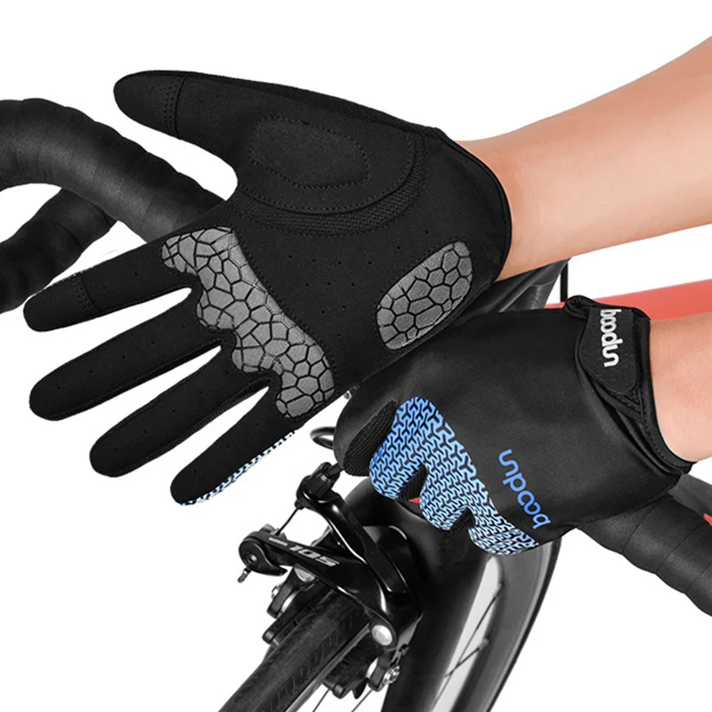 Men Women Screen Touchable Winter Cycling Bike Sport Bicycle Full Finger Gloves 