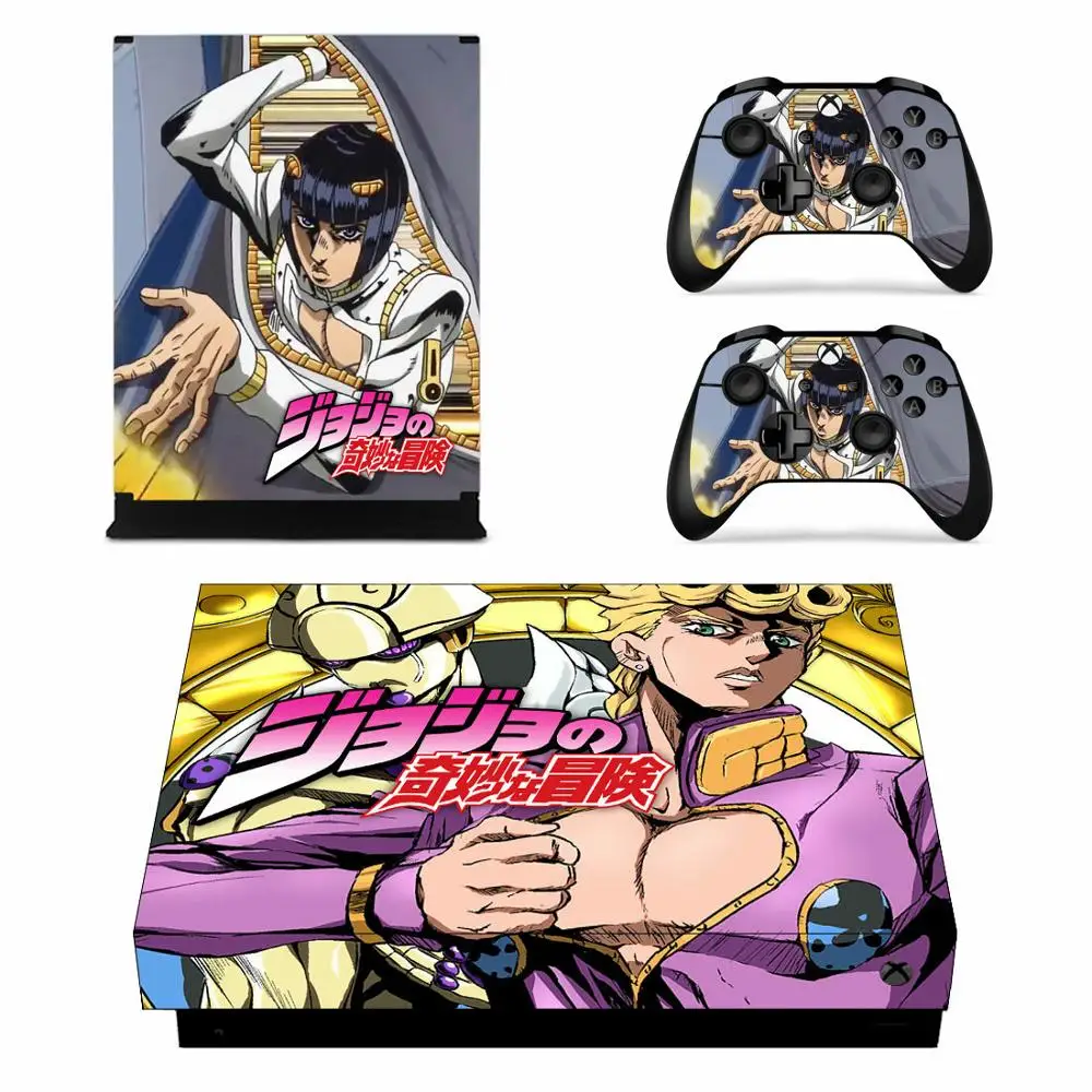 Необычные Приключения JoJo полное покрытие кожи консоли и наклейка на контроллер для Xbox One X кожи наклейки Винил