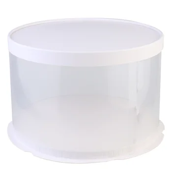 

1 pc Plastic Boxes Cake Box Paper Lid Boxes for Wedding Cake Packaging