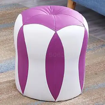

Small Stool, Creative Leather Stool, Sofa Stool, Adult Soft Stool, Household Fashion Round Stool, Small Stool, Low Stool, Solid