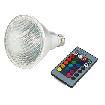 

ICOCO Par30 10W/13W 7 Color LED Bulb RGB+W Led Lamp 85-265V Dimmable Light Lamp Led RF Remote Control Bulbs Waterproof Sale