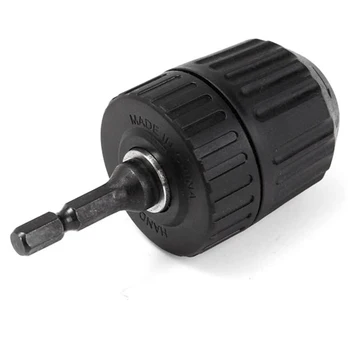 

5pcs 0.8-10mm 3/8 Inch 24unf Shankless Chuck Keyless Drill Chuck Converter Chuck With 1/4 Inch Hex Shank For Industury Machine