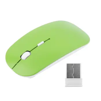 

2.4GHz Wireless Optical Mouse 4 Keys Computer PC Mice USB 2.0 Ergonomically Design Ultra Slim Fashion Mouse Red Blue Green