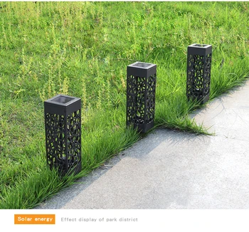 Solar Gazon Licht Decoratie Tuin Hollow Gazon Lamp Outdoor Soalr Tuinverlichting Pathway Light Waterdicht Tuin Solar Led Licht