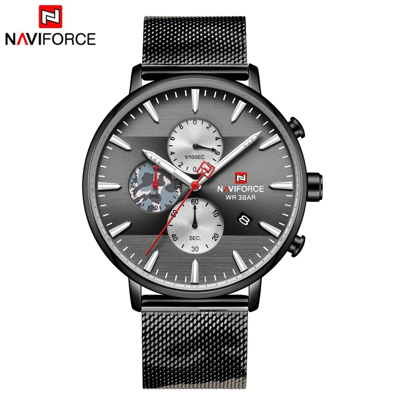 CF B B NAVIFORCE часы Топ бренд Мода Камуфляжный ремешок армейский Милитари спортивный мужские часы мужские s водонепроницаемые наручные часы Relogio Masculino - Цвет: CF B B