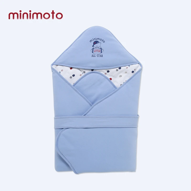 

Minimoto Newborn Swaddle Wrap Baby Quilted Cotton Infant Blanket Cover Warm Soft Baby Sleeping Bag Sleep Sack Bedding For Winter