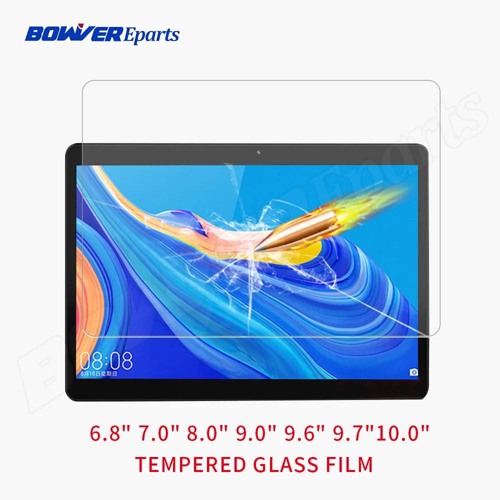 

Universal 9H Tempered glass film for 10.1 10.0 9.6 9.0 8.0 7.0 inch tablet Tempered Glass Screen Protective Film