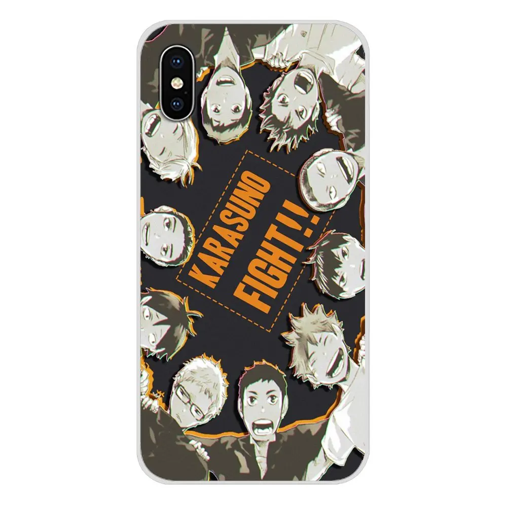 Новый прозрачный чехол из ТПУ с рисунком Волейбольного Аниме haikyuu для Samsung A10 A30 A40