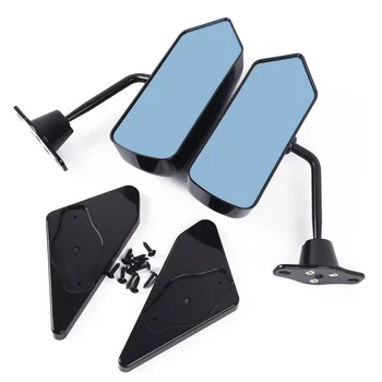 

Parts Rear View Mirrors Car F1 Style Glossy Black Side Vintage Wear resistance Flat