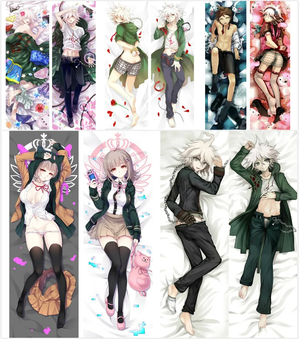 Японское аниме Naegi Makoto Nagito Komaeda Super Danganronpa Dangan Ronpa 2 наволочка чехол для подушки