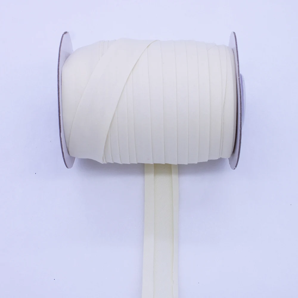 Ribbon Decoration Ribbon Supplies Cotton Ribbon Labeling Ribbon Label Ribbon Polyester Ribbon Cotton Bias Tape Sewing Ribbon Fabric Craft Supplies Polyester/Cotton 1" 25mm T/C Bias Tape Binding Single Fold Ribbon Solid Color For DIY Garment Sewing And Trimming 50yards/Roll