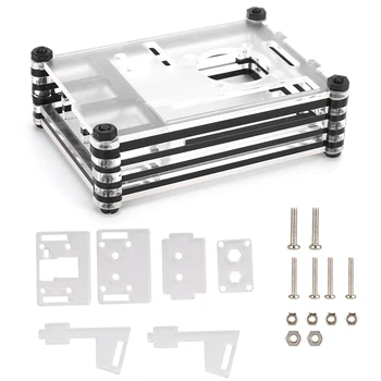 

Multilayer Acrylic Outer Housing + Camera Mounting Bracket Compatible Cooling Fan for Raspberry Pi 4B Motherboard