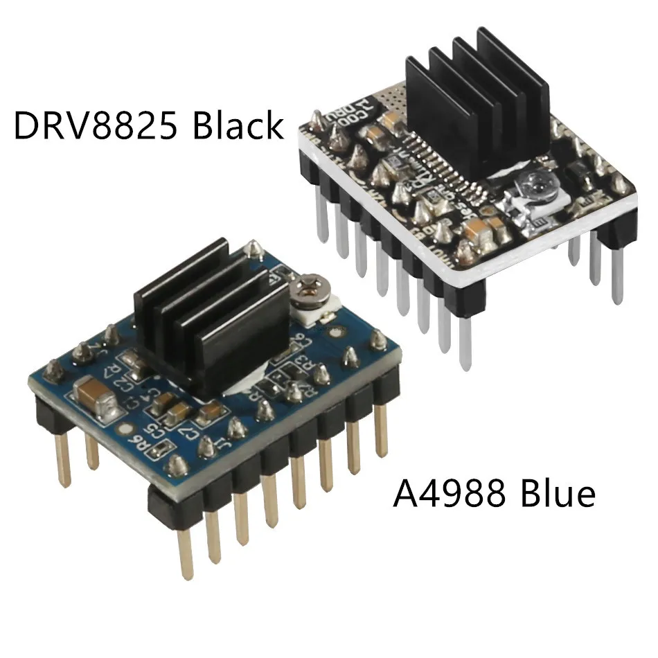 

3D Printer StepStick DRV8825 A4988 Stepper Motor Driver With Heat sink Carrier Reprap 4-layer PCB RAMPS replace A4988 Driver