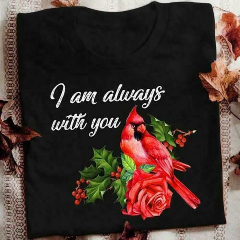 Cardinal Bird I'M Always With You женская футболка хлопковая Спортивная футболка