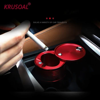 

Car Ashtray High Flame Retardant Ashtray For 4s Shop Ashtray Manufacturer Portable Simple Car Ashtray with Light