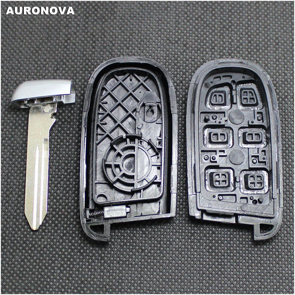 Auronnova новая Замена ключа без ключа для Jeep Dodge Chrysler 300 5 Кнопка дистанционный ключ-брелок от машины чехол