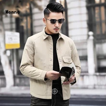 Menne 19, новинка,, стильная зимняя мужская рубашка, белая куртка-пуховик на утином пуху