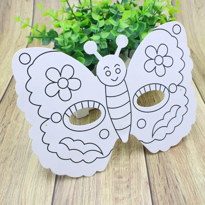 Дети DIY цветные Мультяшные животные картина маска Дошкольное граффити искусство ремесла игрушки творческие Рисование игрушки подарок для детей Дети - Цвет: 6